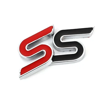 3D Metall Kroomitud Auto Kleebis S Logo Esi Kapott Iluvõre Embleem Decal Ford V8 Tähelepanu 2012 Kuga Mondeo Fiesta Auto Tarvikud