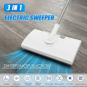 3IN1 Elektrilised Mop Traadita Laadimine USB Põranda-Cleaner Skraberi Luuad 360 Pöörde Pihuarvutite Sweeper Leibkonna Tolmuimeja