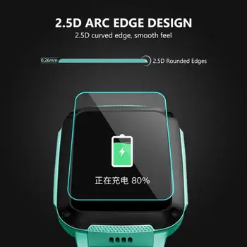 3TK 9H Karastatud 2.5 D Klaasist Ekraan Kaitsja Eest Q12 Smart Watch Purunemiskindlast kriimustuskindel Plahvatus-tõend kaitsekile