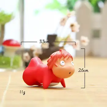 3cm Naljakas Peen Cute DIY Väike Tüdruk Mudeli Mänguasi Aia Kaunistused Hayao Miyazaki Ponyo Kalju 102437
