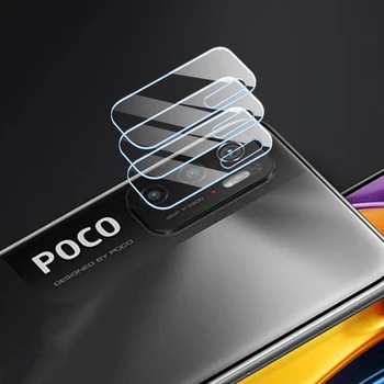 3tk Kaamera Objektiivi Klaas Xiaomi Poco F3 M3 X3 Pro NFC Screen Protector Glass Film Poco F3 X3Pro X3NFC Kaitsev läbipaistev Kile