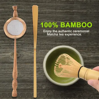3tk/set Looduslikust Bambusest Tee Kurn Matcha Vispel Harja Rohelise Tee Pulber Vispel Kühvel Set Jaapani Teaware Tseremoonia