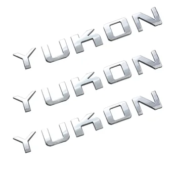 3x Chrome Yukon Poritiiva Serva Taga Pagasiruumi Tagaluugi Embleemi jaoks GMC YUKON 136397