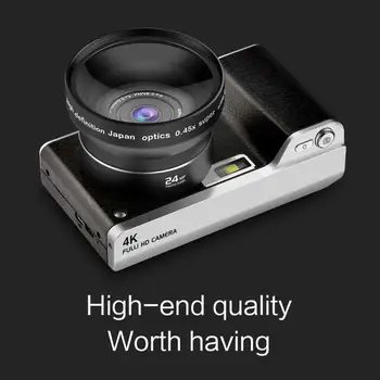 4.0 Tolline 1080P HD 24MP Digitaalne Kaamera, Puutetundlik Ekraan, 8X Digitaalne Suum, Puutetundlik LCD Videokaamera lainurk-Objektiiv Kaamera Foto 75429