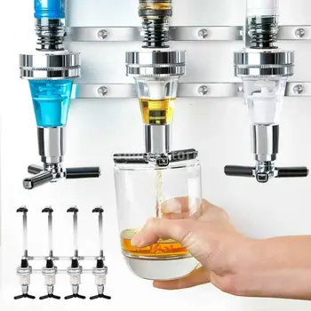 4 Pudel Seinale Paigaldatud Likööri Dispenser Baar, Köök Tööriistad Professionaalne Alkoholi Nagid Omanik