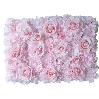 40*60cm Kunstlik Silk Roosa Pojeng Hydrangea 3D Lill Seina Paneeli Kodu Poole Pulm Taustaks Teenetemärgi Romantiline