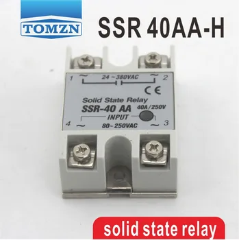 40AA SSR-40AA-H kõrgepinge tüüp sisend 80-250V AC koormus 24-380V AC ühefaasiline VAHELDUVVOOLU solid state relee 128457