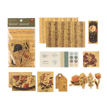 40pcs/palju Kawaii Kirjatarvete Kleebised Vintage käsikiri renessanss Dekoratiivsed Mobiil Kleebised Scrapbooking DIY Käsitöö Kleebised