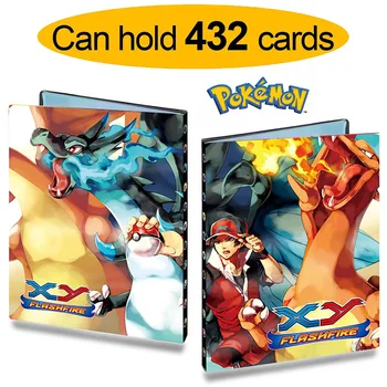 432Pcs Album Pokemon Kaardid kogu Raamatute Xy Sideaine Pokemon Kaardi Kausta Mängu Kaart VMAX Omanik Koormatud Cartoon Lapsed Mänguasjad Lahe Kingitus