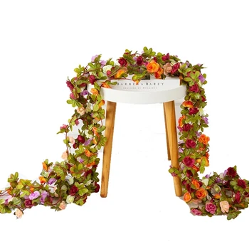 45 juhid Tõusis Kunstlikku Lille Vanik Pulm Võltsitud Lille Kodu Kaunistamiseks Aed Arch DIY Võltsitud Tehase Viinapuu