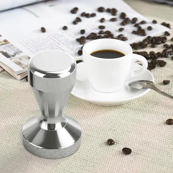 49mm Roostevaba Terase Kaasaegne Espresso Kohvi Tamper Masin DIY Coffee Bean Vajutage Korter Baasi Haamer GQ