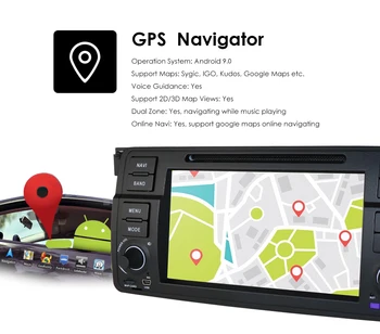 4G+64G 10 Android autoraadio GPS-Mängija BMW E46 M3 318i 320i 325i MirrorLink DVD Auto Stereo Multimeedia Navi WIFI DSP SWC PX5