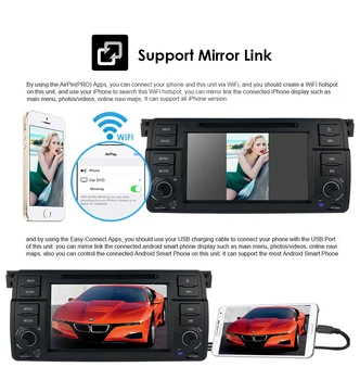 4G+64G 10 Android autoraadio GPS-Mängija BMW E46 M3 318i 320i 325i MirrorLink DVD Auto Stereo Multimeedia Navi WIFI DSP SWC PX5