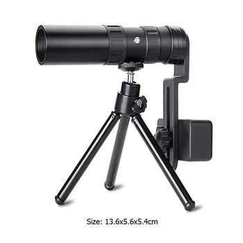 4K 10-300X40mm Super Telefoto Zoom Monocular Teleskoobi koos BAK4 Prisma Objektiivi Rannas Reisi harrasteita Sport