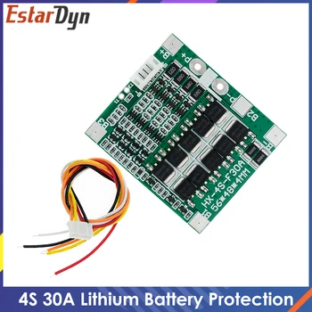 4S 30A 14.8 V Li-ion 18650 Lithium Aku BMS Pakki PCB Protection Board Tasakaalu Integraallülitused 48x56mm Elektroonilise Juhatus