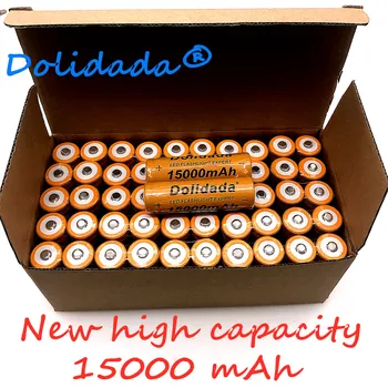 4TK Dolidada Kõrge Kvaliteedi 15000 mAh 3,7 V 18650 lithium ion patareid Laetav aku LED taskulamp/Elektroonika 167397