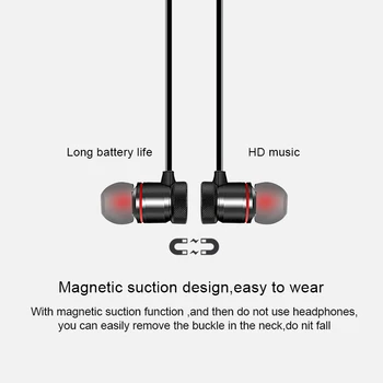 5.0 Bluetooth Kõrvaklapid Sport Kaelus Magnet-Traadita kõrvaklapid Stereo Earbuds Muusika Kõrvaklapid Koos Mic xiaomi Samsung