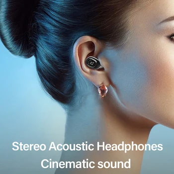 5.0 Traadita Müra Tühistamises Kõrvaklapid, Bluetooth Kõrvaklappide Handsfree Stereo Nähtamatu Lud Peakomplekt TWS Earbud Mikrofoniga