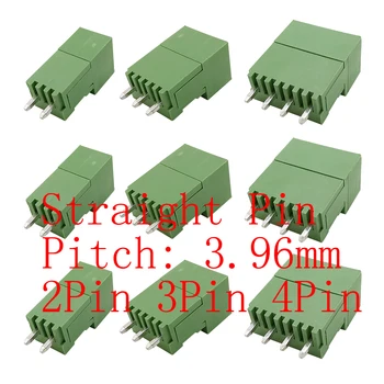 5/10/20Pairs 2 ja Pin-3 Pin-4 Pin-Pigi 3.96 mm PCB Kruvi Terminalide Plokid Pistik Sirge Varda Päise Socket Pistik