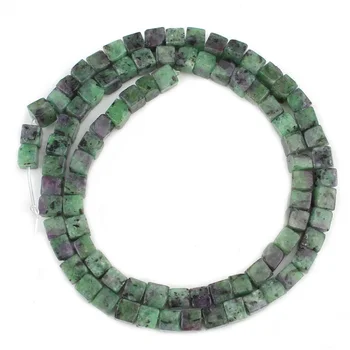 5*5mm Square Epidote Zoisite Kanada Jades Väravad Beads Natural Stone Pärlitega Ehete Tegemise DIY Kõrvarõngad ja Käevõru Tarvikud 71687