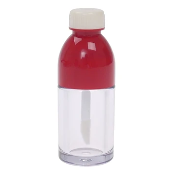 5 Tükki Loominguline Joogi Pudeli Kujuline Tühi Huuleläige Toru Konteinerid Selge, Mini Korduvtäidetavaid Huulepalsam Pudelid Kummist