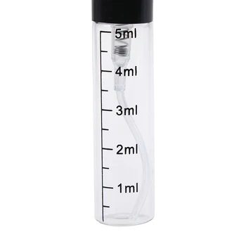 5 ml klaaspudel koos Skaala, Tühi Parfüümi Pudelid Pihustiga Spray Pudelit Kaasaskantav Reisi Kosmeetika Konteiner moodustavad Vahendid 81452