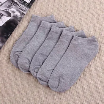 5 paari sokke, suvel paadiga sokid meeste deodorant higi-imav värviga nähtamatu ühekordselt laisk valge hulgimüük