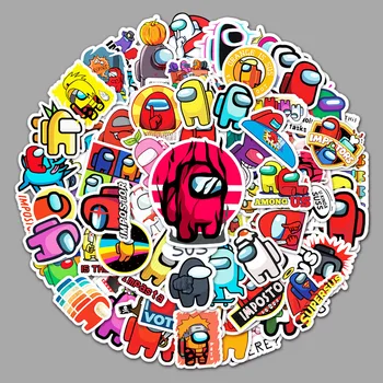 50/100 Tk/pakendis Mängu Meie Seas Koomiks Anime Graffiti Kleebised Pagasi Roller Sülearvuti Auto Teenetemärgi Kleebised Laste Mänguasjad