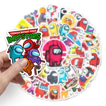 50/100 Tk/pakendis Mängu Meie Seas Koomiks Anime Graffiti Kleebised Pagasi Roller Sülearvuti Auto Teenetemärgi Kleebised Laste Mänguasjad