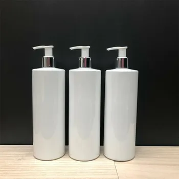 500ml Valge Must Plastikust Pudel-Emulsioon Pump Šampoon Tühi / Alam-villimist Konteiner Puhastusvahendi Pudel Kosmeetiline Kreem J0F3