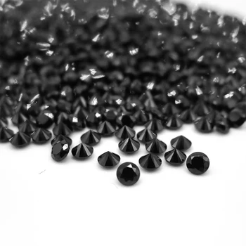 500pcs/Kott Hulgi-Must Nano 1mm 1.75 mm 2mm (Suurus 1-3mm) Syntheric Kalliskivid Vooru Brilliant Lõigatud Nanotone
