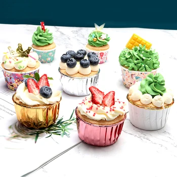 50TK/Pack 3Colors Muffin Cupcake Liner Kook Kiletajad Küpsetamine Tassi Plaadi Puhul Kook Paberi Cups Saia Vahendid Isiku Tarvikud