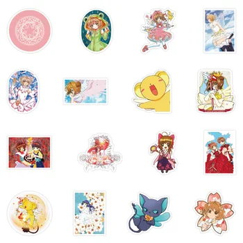 50TK/palju UUSI armas Anime Multikas Kaardi Vangistaja Sakura Kleebis Kleebised, PVC teenetemärgi Mudel mänguasjad Kingitus