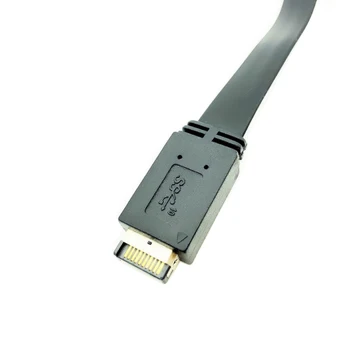 50cm USB-3.1 Esipaneel Header Type-E USB-C C-Tüüpi Emane Pesa Pikendus juhtmed +Panel Mount Kruvi Tüüp E-Liides 149801