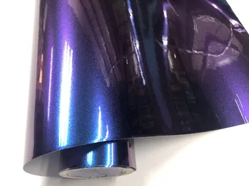 50cmx200cm Läikiv/Matt Sinine Lilla Chameleon Pearl Glitter Vinüül Kleebis Autod Auto Wrap Film Decal Auto Kaunistamiseks Stiil