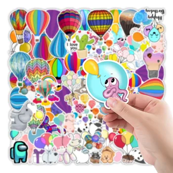50tk Cartoon Hot Air Balloon Kleebised Mini-Raamatus Kleebis Decal DIY Ablum Päevik Scrapbooking Etikett, Kleebis Kawaii Kirjatarvete 170873