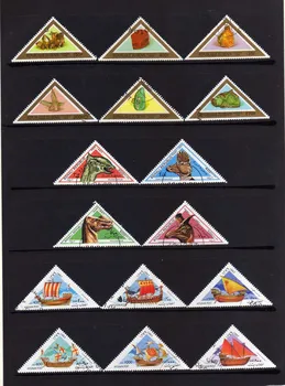 50tk/Palju Tri-angle Kuju Kõik Erinevad Paljudest Riikidest EI Korda Kasutamata postmarkide Kogumine 176046