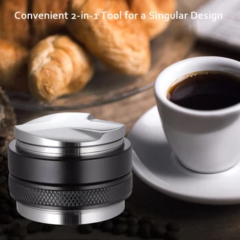 53mm, on Kohvi Edasimüüja Tamper Dual Head Kohvi Leveler Reguleeritav Sügavus Espresso Käsi Koondamise puhul 54mm Portafilter Kithchen Tööriist