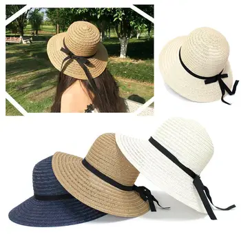 56-58cm Õled Müts Naiste Suvel Suur Lai Serv Reguleeritav, Tikandid Kaitse Beach Kokkupandav Mütsid Naistele Päike Päikesekaitsetoodete Müts 120206