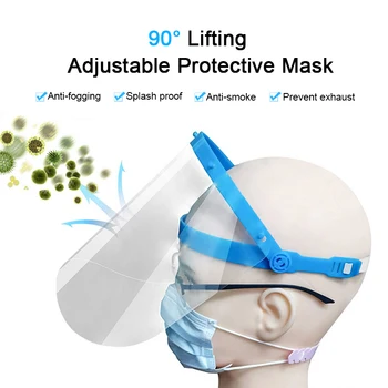 5Colors näomask Splash Proof Mask Läbipaistev Köök Toiduvalmistamis Jalgrattasõit Anti-Sülg Anti-Pritsiva Hingav Nägu Ekraani Mask