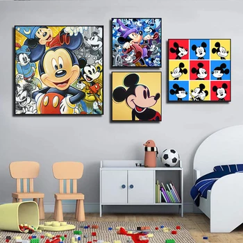 5D Diamond Värvimine Disney Tõusulaine Brändi Multifilm Miki Hiir ja piilupart Donald Plakat Anime Pildid Tuba Teenetemärgi Seina Art Pilt