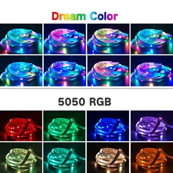 5M-20M WS2811 Unistuste Värvi 5050 LED Valgus Bluetooth APP Cotroller SMD RGB Eraldi Adresseeritavad Paindlik Lint Lint