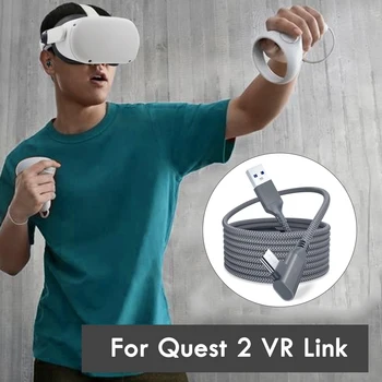 5M Andmete Line Oculus Quest 2 Link Peakomplekt, USB 3.0 C-Tüüpi Andmete Laadimist Kaabel Ülekande Tüüp-C USB-Juhe VR Tarvikud