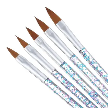 5TK Küünte Crystal Pen Nikerdatud Pen Geel Silmalainer poola Harja Komplekt Nail Art Dotting Vahendid Nail Brush Set Meik Kosmeetika Hulgimüük