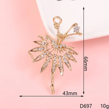 5TK/Palju Mulit Stiilis Teemant Kristall Ballett Tantsu Tüdruk Rhinestone Materjali DIY mobiili Ripats Ehted Tegemine