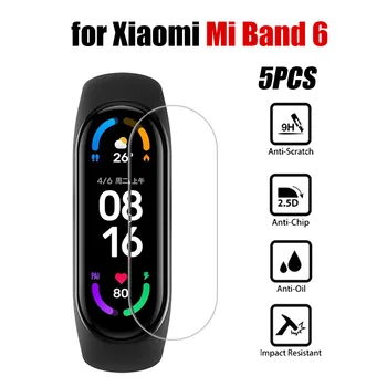 5TK Plahvatus-tõend Film Xiaomi Mi Band 6 Screen Protector xaomi xiomi xioami miband band6 kaitsekile Mull Vaba