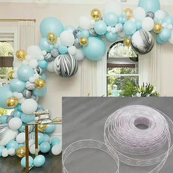 5m Õhupalli Kett Lindi Arch Ühendust Ribad Pulmi, Sünnipäeva Decor Uus Kvaliteetne Õhupalli Kett Lindi Fix Ballon
