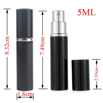 5ml, 10ml Tühi Korduvtäidetavaid Parfüümi Pudel Spray Kaasaskantav Mini Travel Size Kosmeetika Konteiner Parfüümi Emulsioon Pihusti Pihusti