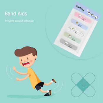 5tk/Kott Praktiline Cartoon Armas Bänd First Aid Kit Lapsed Vastupidav Multi-funktsionaalne Veekindel Haava Liim Sidumismaterjalid