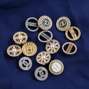 5tk Metallist Ring diamond käepideme nupud Sulamist rõivas tarvikud DIY materjalid mantlid kraavi mantlid õmblemine Tarvikud